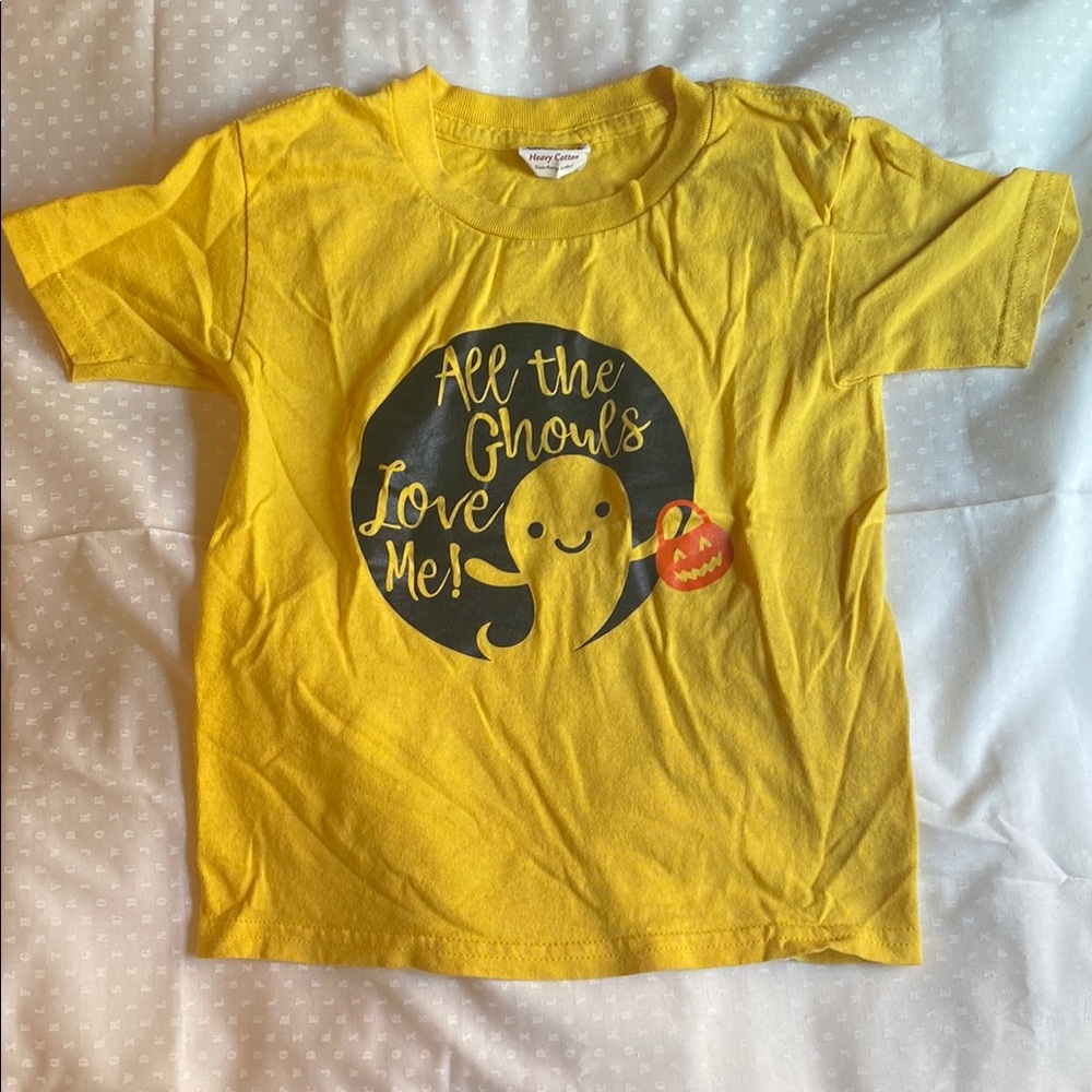 Vintage Yellow Kids Halloween Tee